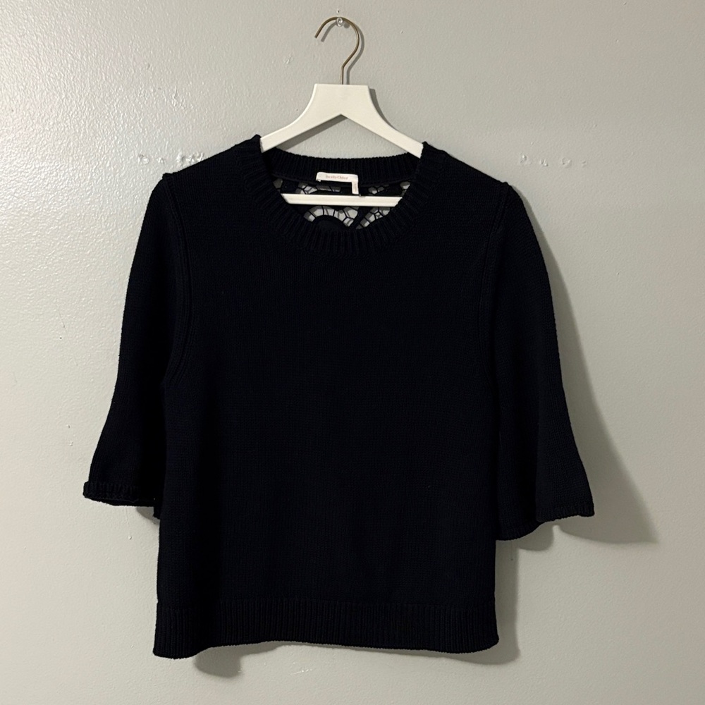 Elegant Navy Blue Women's Sweater